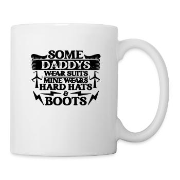 Some Daddys Wear Green Energy Turbine Technician - Mug - white - Right