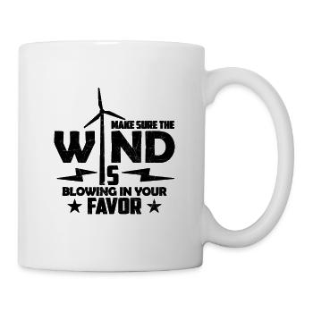 Make Sure The Wind Is Windmill Turbine Technician - Mug - white - Right