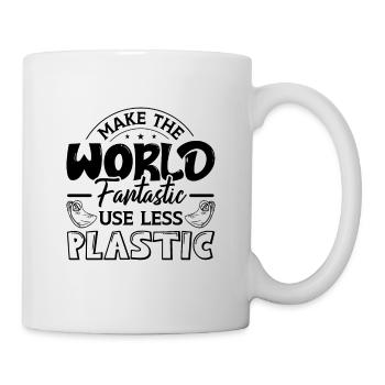 Make The World Environmentalist Climate Activist - Tasse - Weiß - Rechts