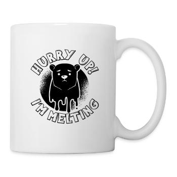 Dépêchez-vous que je fasse fondre la conscience Activiste pour le climat - Mug blanc - blanc - Droite