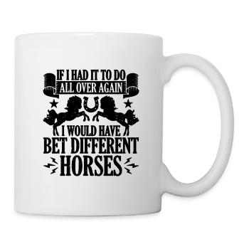 Si j’avais ça à faire partout sur Horseman Horse Racer - Mug blanc - blanc - Droite