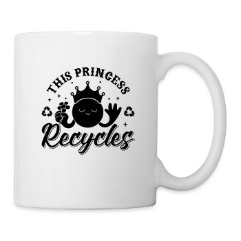 This Princess Recycles Recycling Go Green Recycler - Mug - white - Right