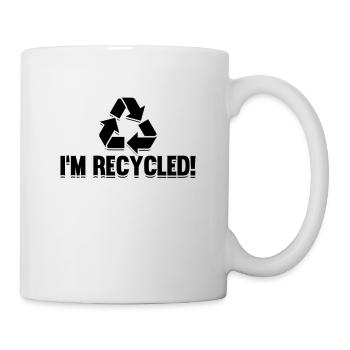 I'm Recycled Recycling Eco Friendly Reuse Recycler - Mug - white - Right