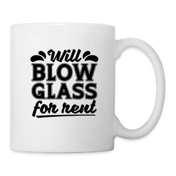 Will Blow Glass For Rent Glass Craft Glassblower - Mug - white - Right