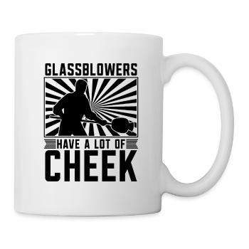 Souffleur de verre ont beaucoup aime soufflette souffleur de verre - Mug blanc - blanc - Droite