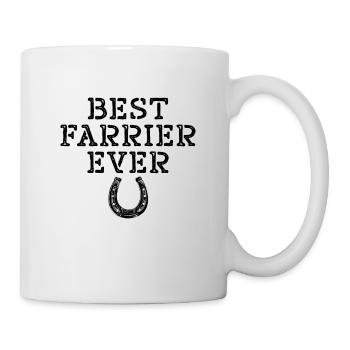 Best Farrier Ever Blacksmithing Metalwork Farriers - Mug - white - Right