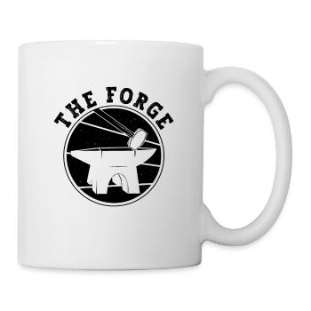 The Forge Farrier Retro Horses Metalwork Farriers - Tasse - Weiß - Rechts