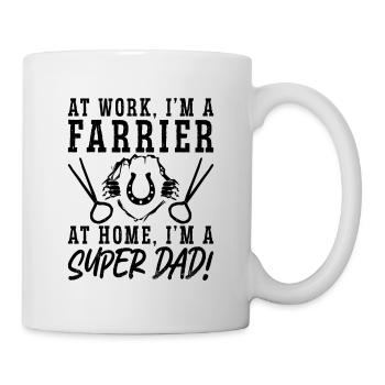 At Work I'm A Farrier At Home Metalsmith Farriers - Mug - white - Right