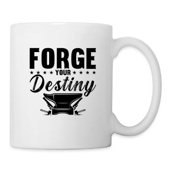 Forge Your Destiny Farrier Blacksmithing Farriers - Tasse - Weiß - Rechts