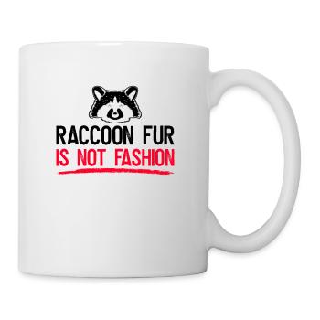 Waschbär Tierschutz Tierrecht Aktivist - Tasse - Weiß - Rechts