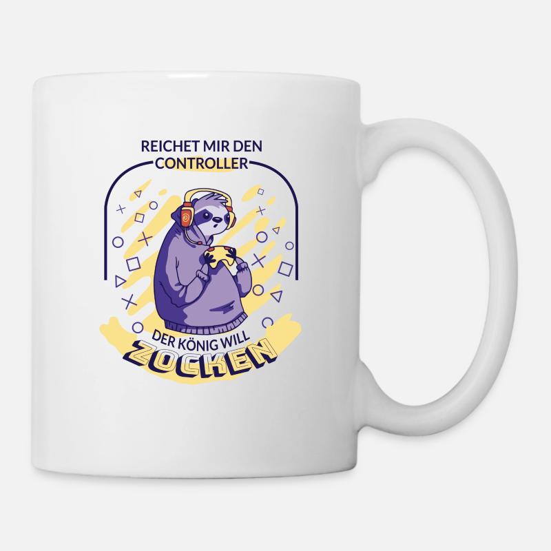 Gamer Gaming Spruch Reichet Mir Den Controller - Tasse - Weiß