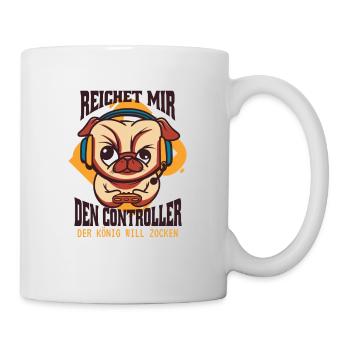 Gamer Gaming Humor Reichet Mir Den Controller - Tasse - Weiß - Rechts