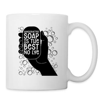 Handcrafted Soap Is The Essential Oils Soap Maker - Mug - white - Right