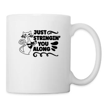 Just Stringin' You Along Violin Violoniste Violoniste Musical - Mug blanc - blanc - Droite