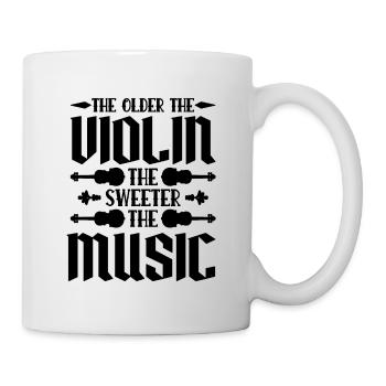 L’ancien violoniste d’instruments de musique - Mug blanc - blanc - Droite