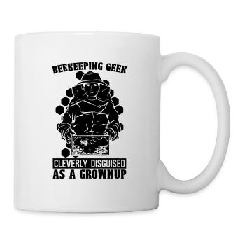 Beekeeping Geek Cleverly Apiculturist Beekeeper - Tasse - Weiß - Rechts
