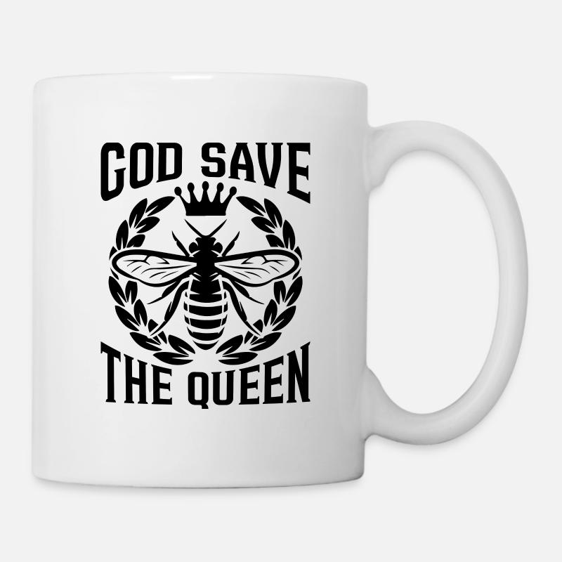 God Save The Queen Beekeeping Honeybees Beekeeper - Tasse - Weiß