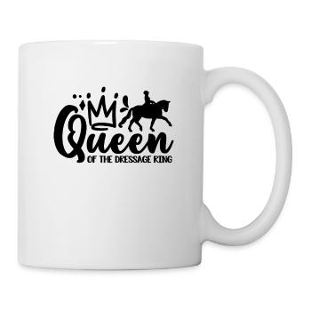 Queen Of The Dressage Horse Riding Dressage Rider - Tasse - Weiß - Rechts
