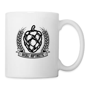 Overly Hoptimistic Craft Beer Lover Beer Brewer - Tasse - Weiß - Rechts