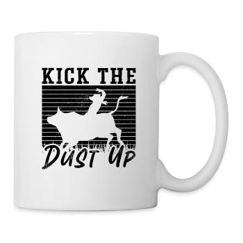 Kick The Dust Bull Riding Rodeo Cowboy Bull Rider - Tasse - Weiß - Rechts