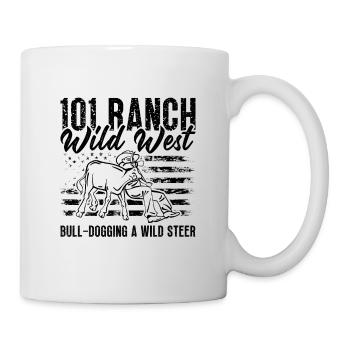 101 Ranch Wild West Tie Down Roping Steer Wrestler - Mug blanc - blanc - Droite
