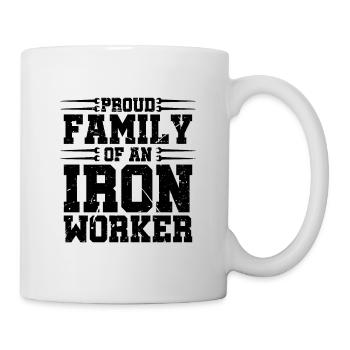 Fière famille de ferronniers serruriers - Mug blanc - blanc - Droite