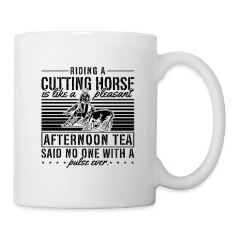 Monter un cheval de coupe est un cheval de l’Ouest - Mug blanc - blanc - Droite