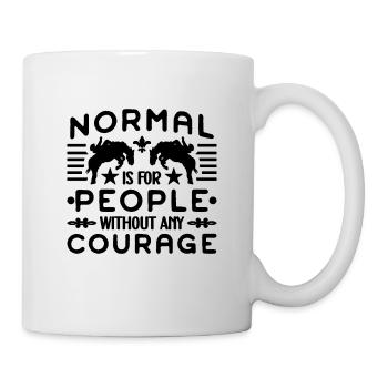 Normal Is For People Without Horses Bareback Rider - Mug - white - Right