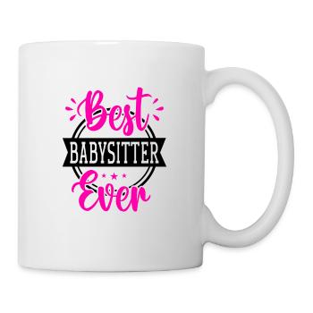 Best Babysitter Ever Daycare Provider Babysitting - Tasse - Weiß - Rechts
