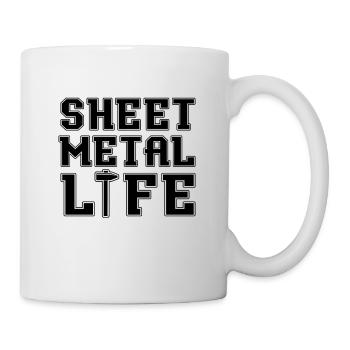 Feuille de vie Travail des métaux Tôlerie - Mug blanc - blanc - Droite