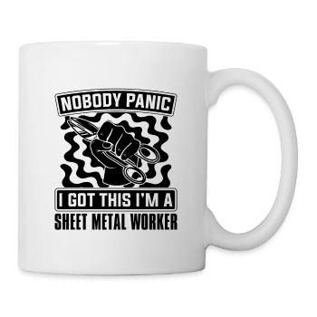 Personne ne panique J’ai des fabricants de tôlerie - Mug blanc - blanc - Droite