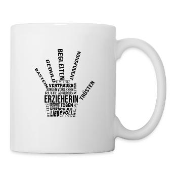 Retro Grafik Kindertagesstätte Babysitter Kindergä - Tasse - Weiß - Rechts