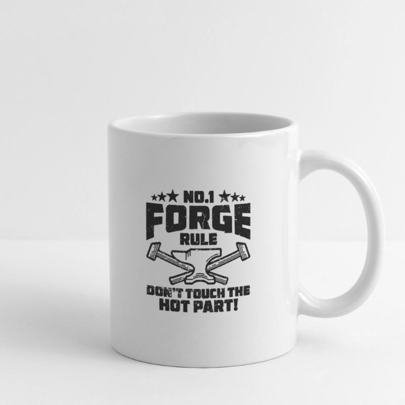 No.1 Forge Rule Forging Forger Crafts Blacksmiths Mug