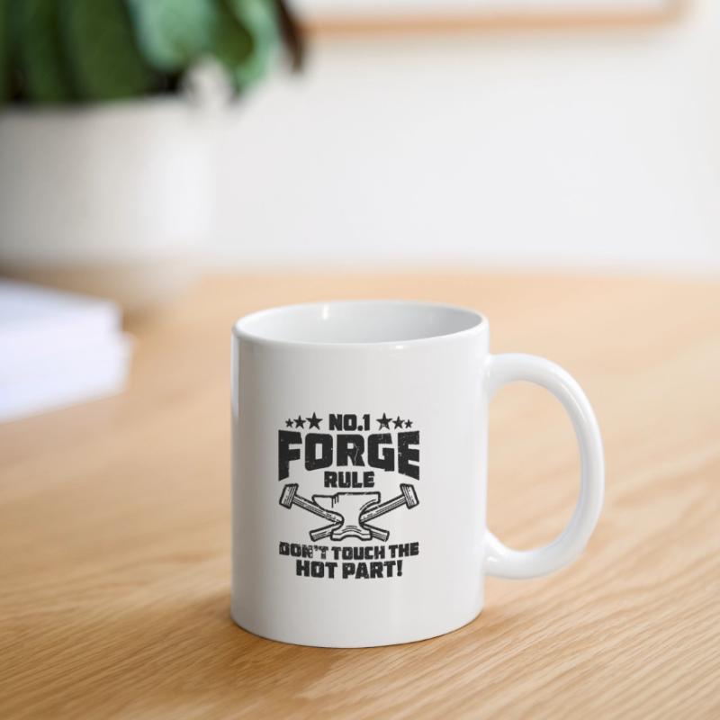No.1 Forge Rule Forging Forger Crafts Blacksmiths Mug