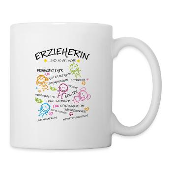 Erzieherin Und So Viel Mehr Kindergarten Vorschule - Tasse - Weiß - Rechts