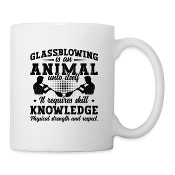 Glassblowing Is An Animal Unto Glass Glassblower - Mug - white - Right