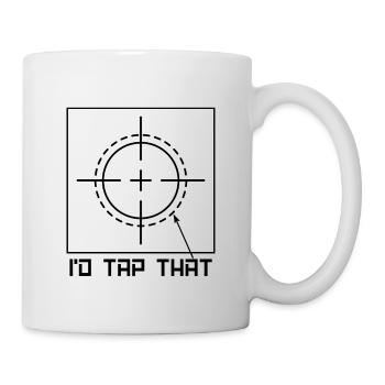 Je taperais sur ce machiniste opérateur de tour machinistes - Mug blanc - blanc - Droite