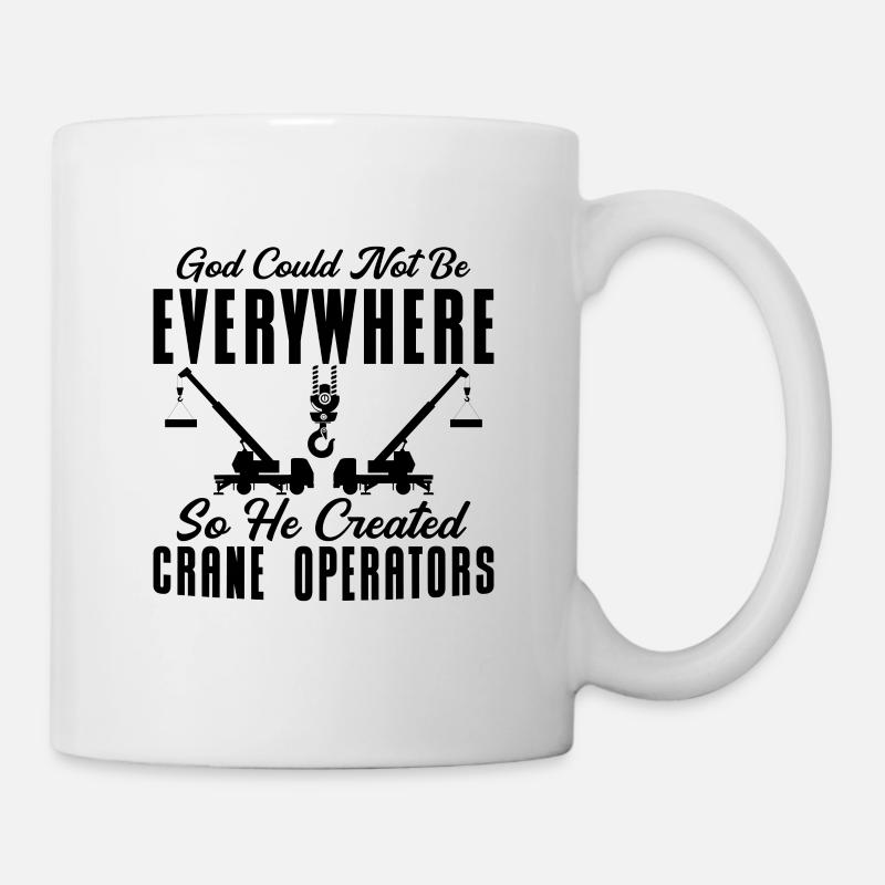 Kranführer Kranfahrer Job Bauarbeiter Geschenkidee - Tasse - Weiß