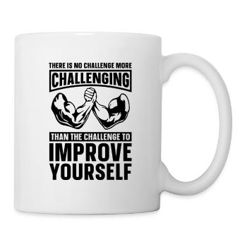 Pas de défi plus que le bras de fer - Mug blanc - blanc - Droite