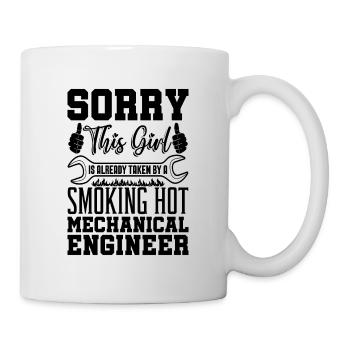 Désolé, cette fille est déjà ingénieure en mécanique automobile - Mug blanc - blanc - Droite