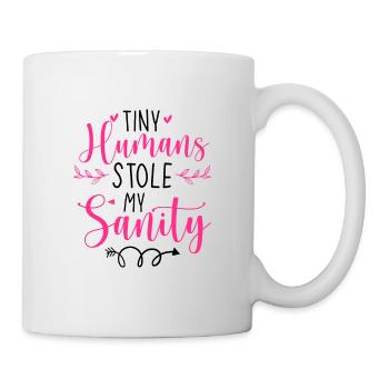 Tiny Humans Stole My Heart Daycare Provider Babysi - Tasse - Weiß - Rechts