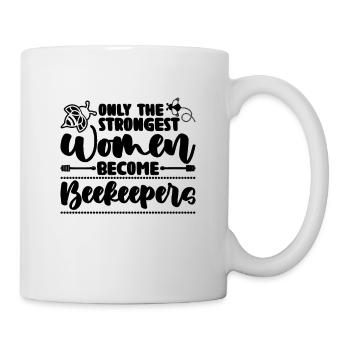 Seules les femmes les plus fortes chuchotent des abeilles apicultrices - Mug blanc - blanc - Droite
