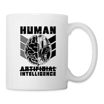 Human Artificial Intelligence Technology Robotics - Mug - white - Right