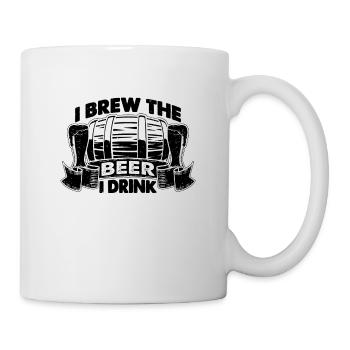 Je brasse la bière I brasse la bière artisanale brasseur de bière - Mug blanc - blanc - Droite