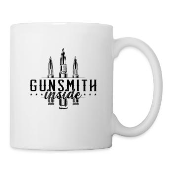 Inside Gun Gunsmith Shooter Pistol Gunsmiths - Mug blanc - blanc - Droite