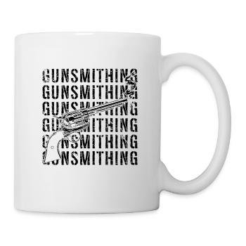 Gunsmith Retro Weapons Loves Fixing Guns Gunsmiths - Mug - white - Right