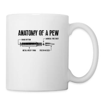 Anatomy Of A Pew Gunsmith Shooting Range Gunsmiths - Mug - white - Right