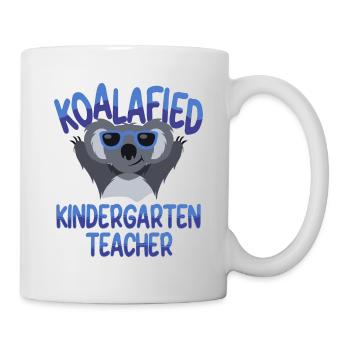 Qualified kindergarten teacher Quote Koala Lustig - Mug - white - Right