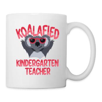 Qualified kindergarten teacher Quote Koala Lustig - Mug - white - Right