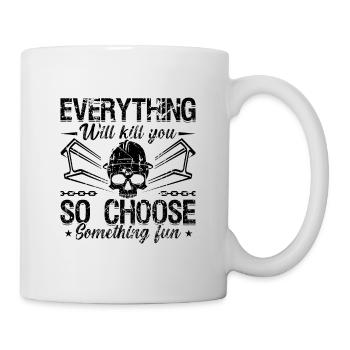 Tout va vous tuer, alors serrurier les ferronniers - Mug blanc - blanc - Droite